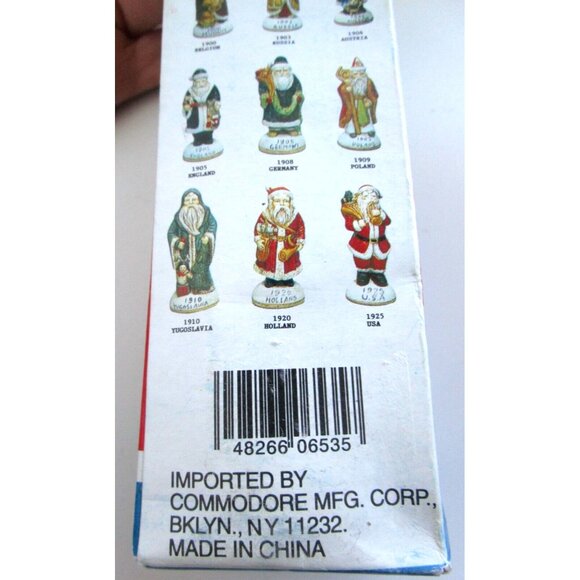 VTG Commodore Mfg.Corp. Antique Santa Collectibles 1905 England Ornament Ceramic - Picture 9 of 16